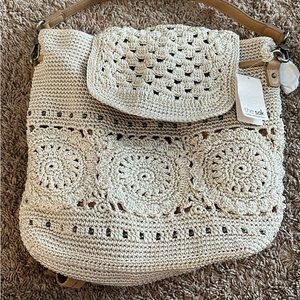 The Sak Sayulita crochet backpack